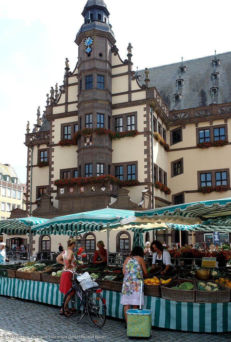 Grüner Markt in Schweinfurt