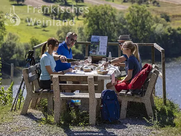 Picknick in den Weinbergen bei Veitshöchheim