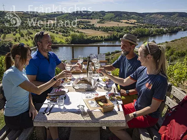 Picknick in den Weinbergen bei Veitshöchheim