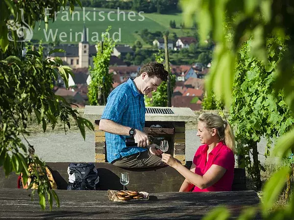 Rast in den Weinbergen