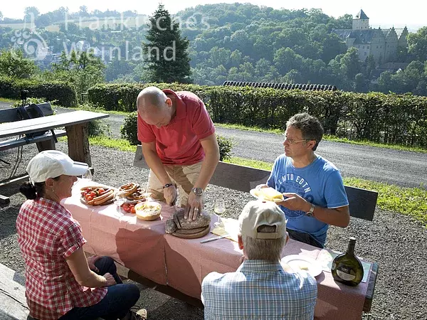 Rast in den Weinbergen