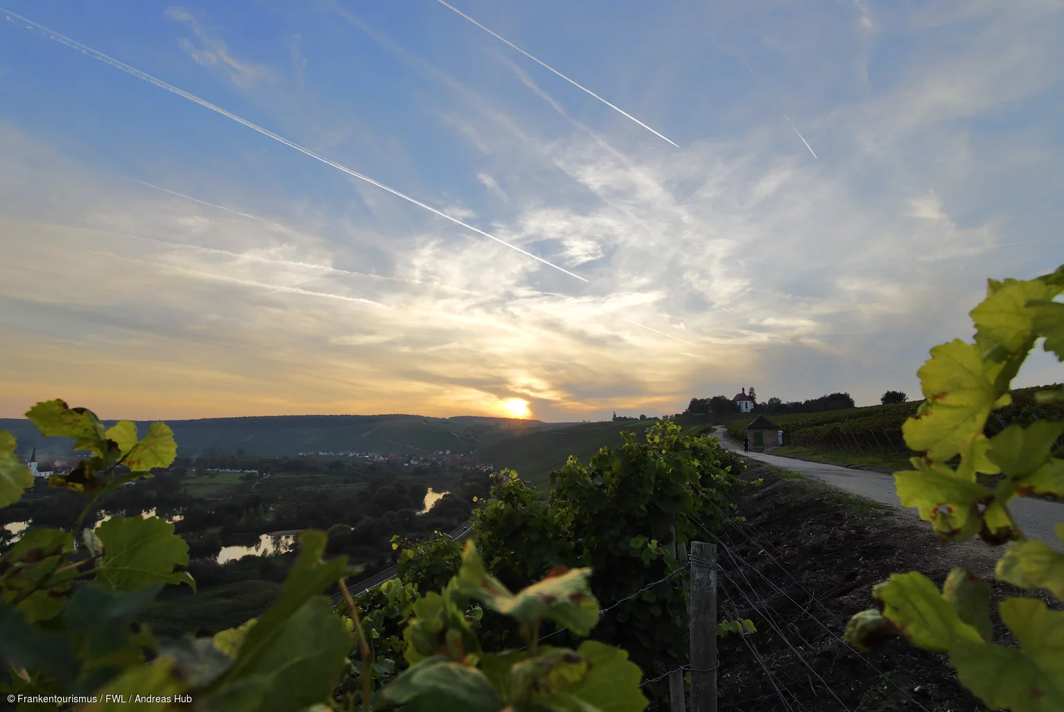 Abendstimmung bei der Vogelsburg