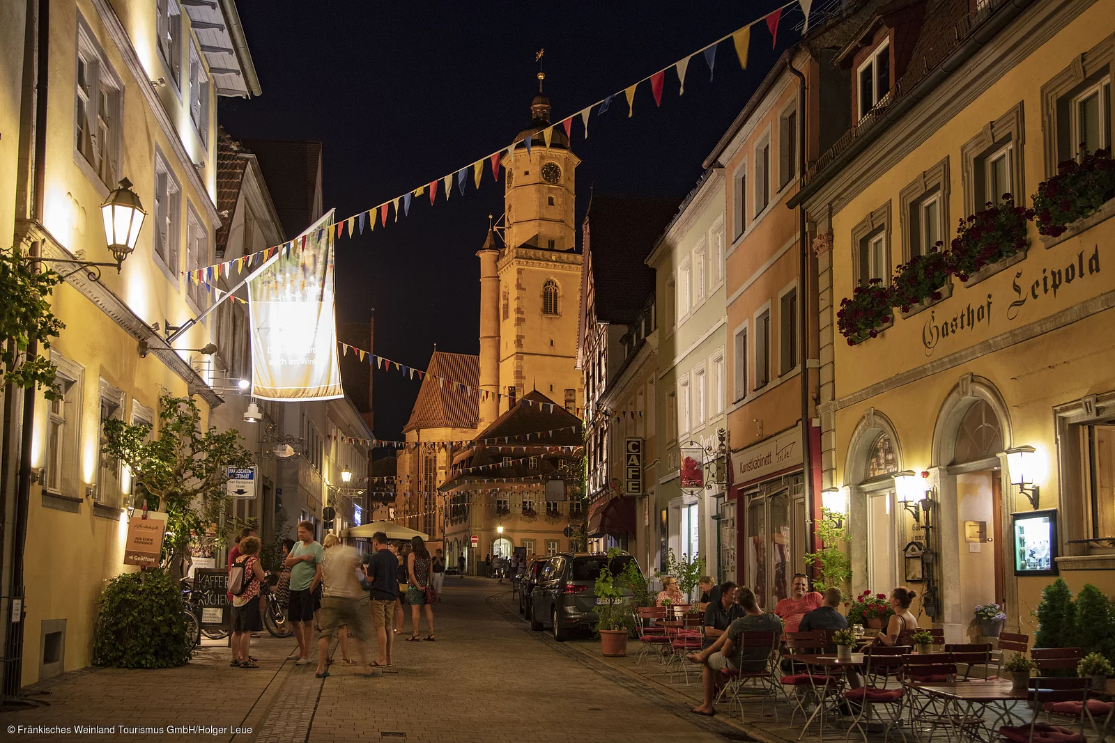 Altstadt von Volkach am Abend